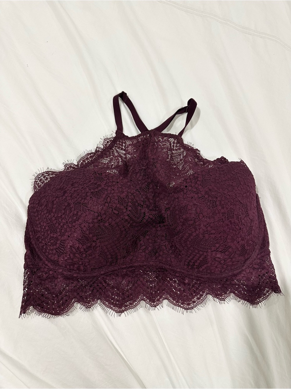 Victoria's Secret PINK Lace Bandeau in Purple Like New